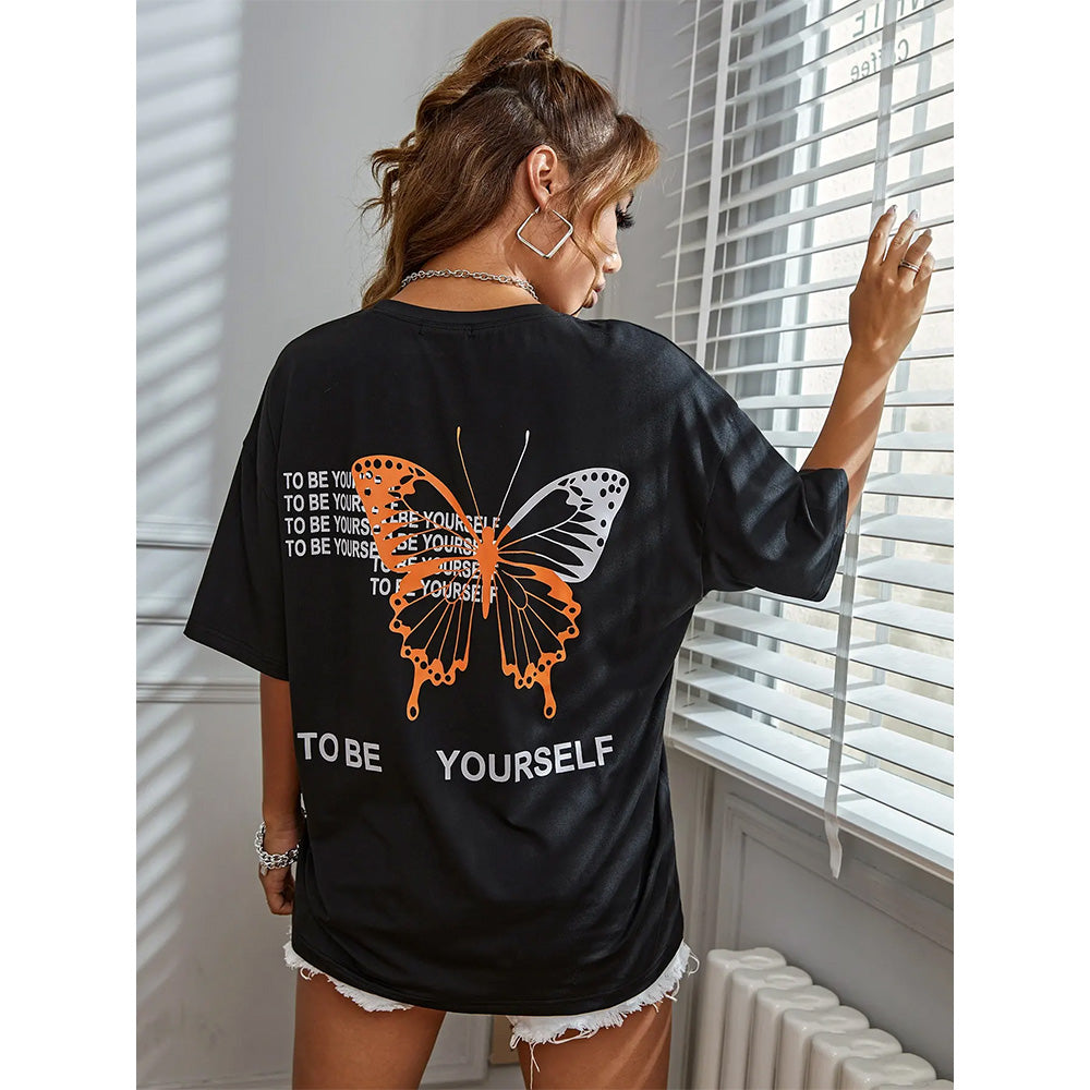 Camiseta Básica To be Yourself Butterfly