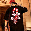 Camiseta Básica Suck It Christmas Candy