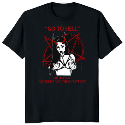 Camiseta Básica Go to Hell