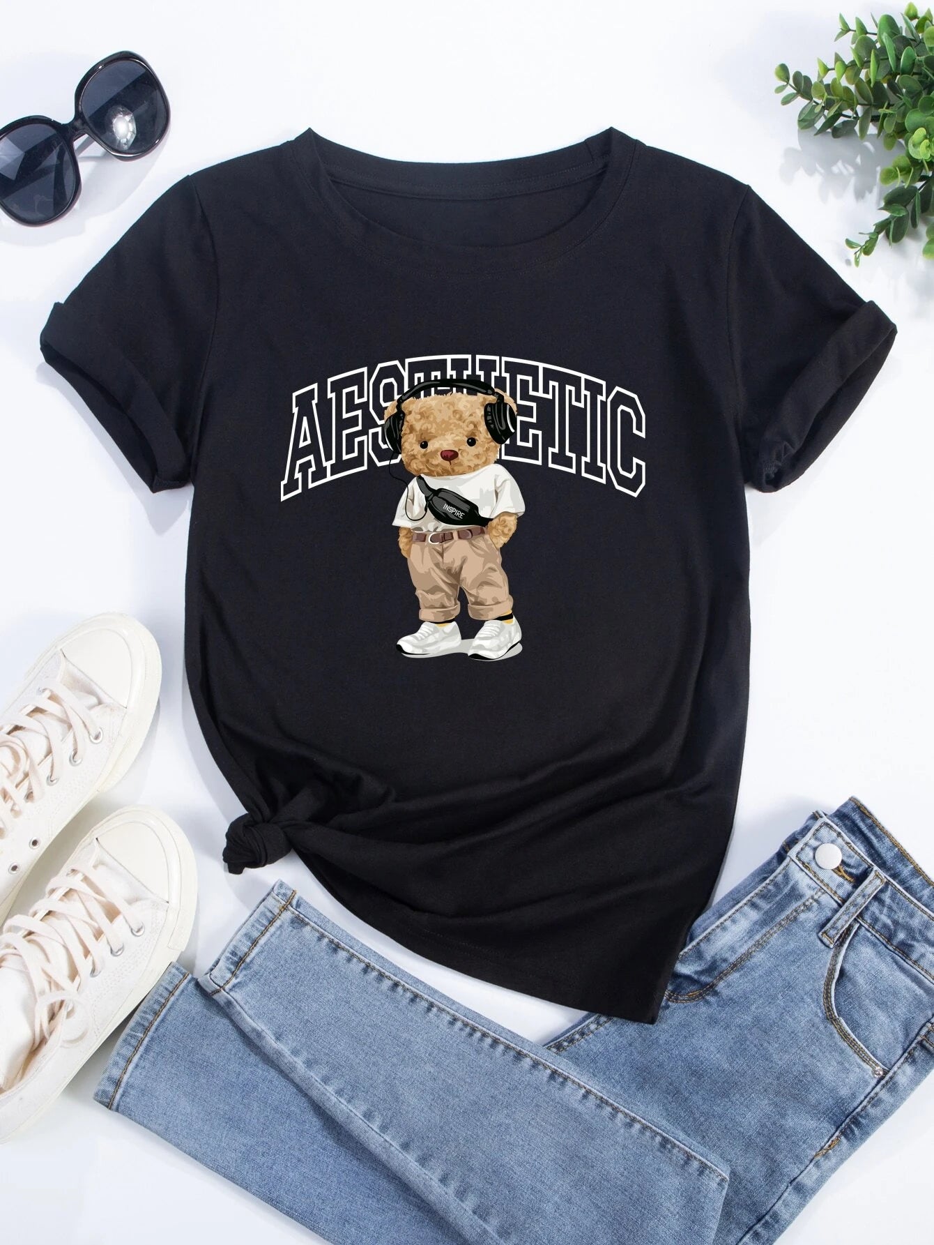 Camiseta Feminina Teddy Bear Aesthetic