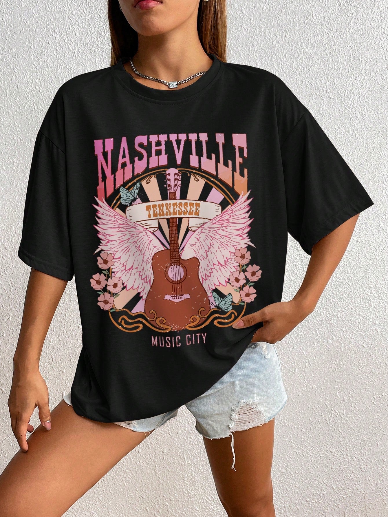 Camiseta Básica Nashville Music City