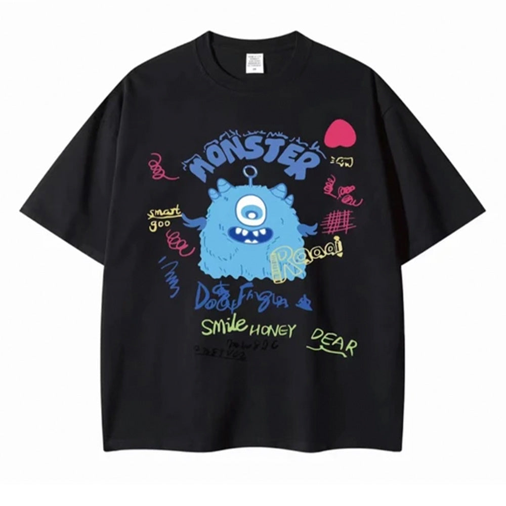 Camiseta Infantil Blue Monster Smile
