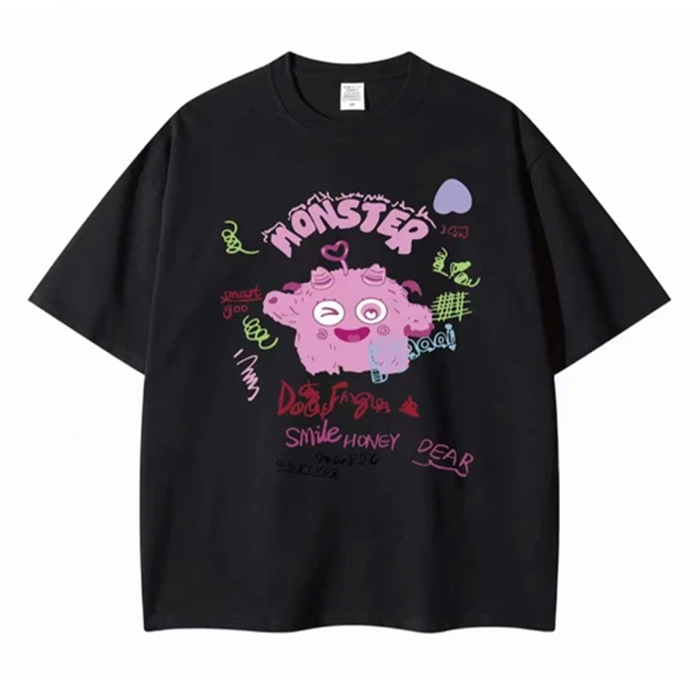 Camiseta Infantil Pink Monster Smile