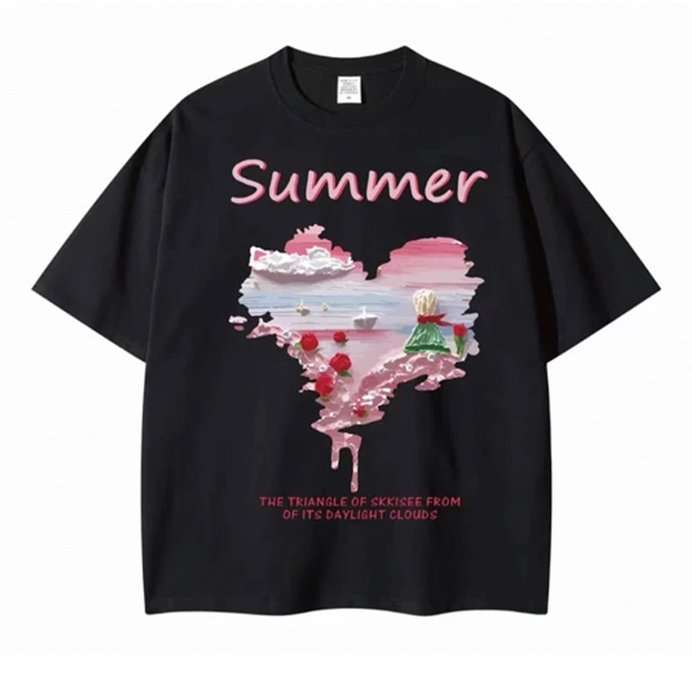 Camiseta Infantil Summer Heart Pequeno Princípe