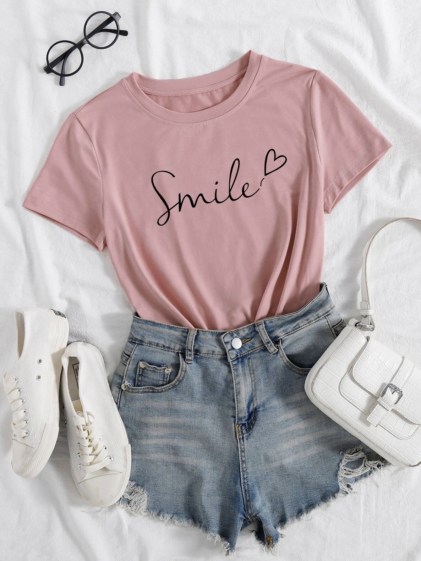 Camiseta Feminina Smile Sorria Sorriso