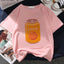 Camiseta Básica Algodão Japan Strawberry Juice