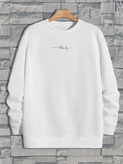 Moletom masculino com estampa thinky