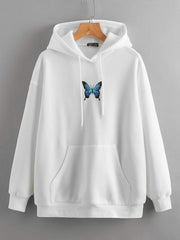 Moletom Canguru Feminino Blue Butterfly