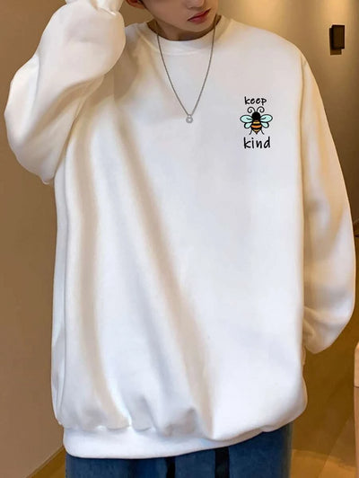 moletom masculino com estampa abelha fofa