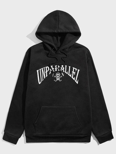 Blusa Moletom Skull Unparallel Caveira - preto