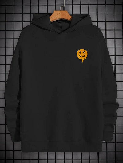 Blusa Moletom Masculino Smile Derretido - preto