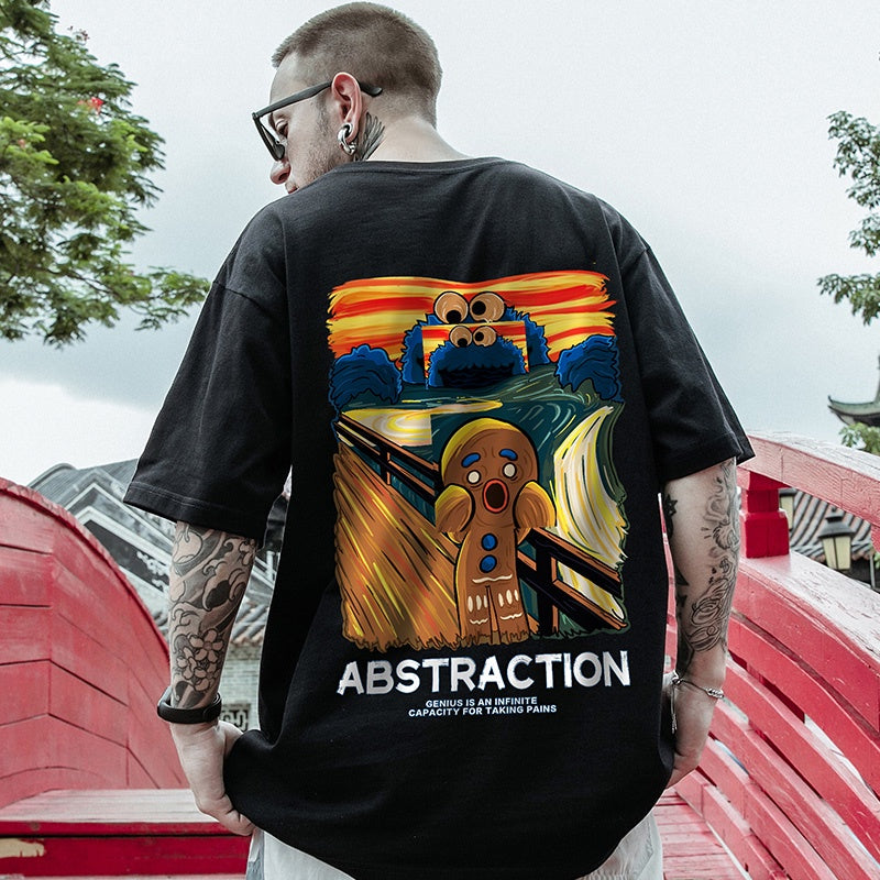 camiseta Básica Com Estampa Biscoito Panico O Grito