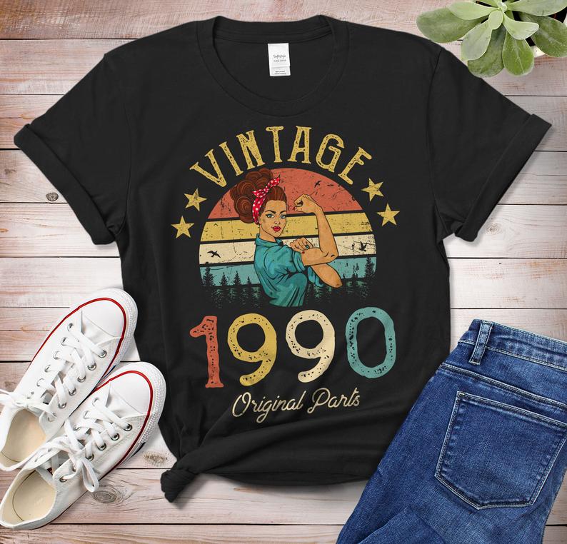 Camiseta Básica Algodão Vintage 1990 - preto