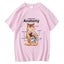Camiseta básica com estampa anatomia do gato