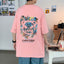 Camiseta Básica Com Estampa Ursinho  - Rosa