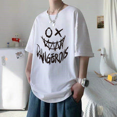 Camiseta Básica Algodão Korean Style Dangerous