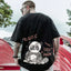 Camiseta Básica Com Estampa Panda Terror - Preto