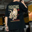 Camiseta Básica Fighting Frog Funny - preto