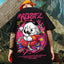 Camiseta Básica Com Estampa Panda Pixador  - Preto