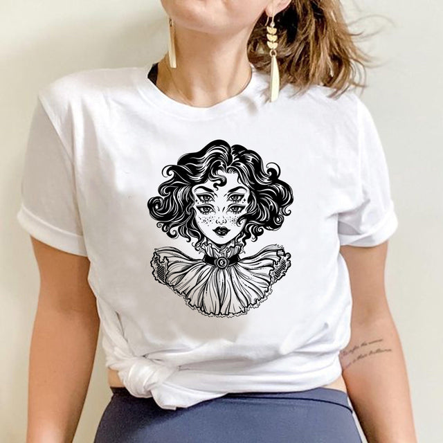 Camiseta Básica Mulher 4 Olhos - Branco