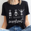 Camiseta Básica Feminina Com Estampa Exercícios
