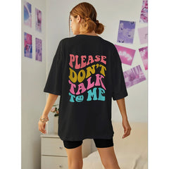 Camiseta Básica Please Don't Talk to Me