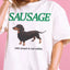 Camiseta Básica Feminina Com Estampa Cachorro Salsicha