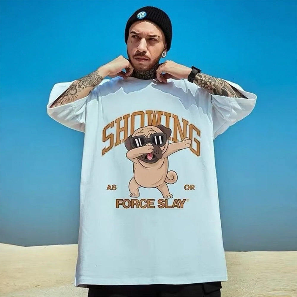 Camiseta Básica Showing Branco