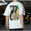 Camiseta Básica Skull Reaper Money -branco