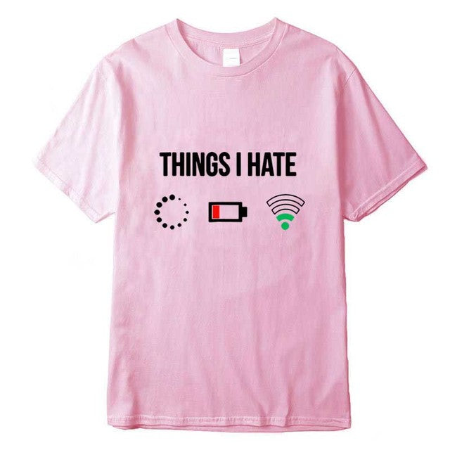 Camiseta básica com estampa Wifi bateria