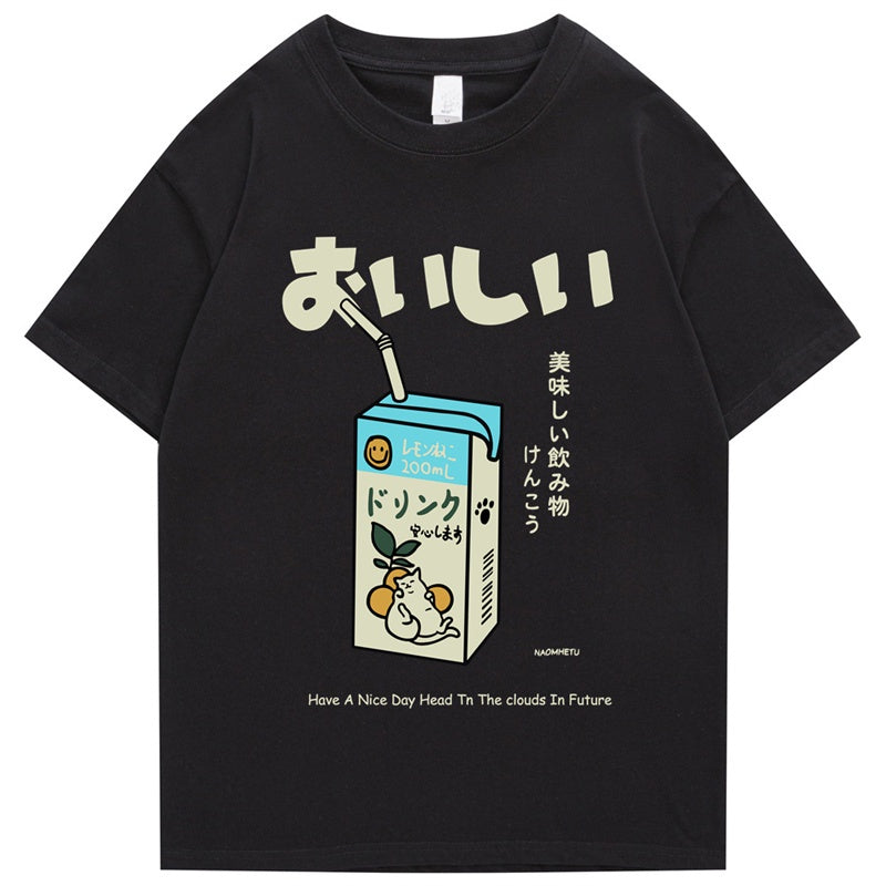 Camiseta Básica Com Estampa Suco De Limão