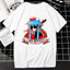 Camiseta básica com estampa menino rosas