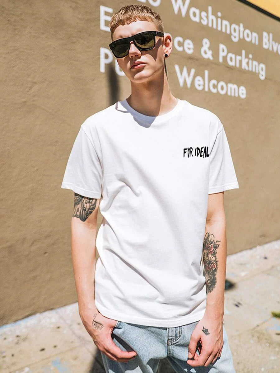 Camiseta Básica Masculina Street Up All Night Branco