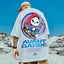 CAmiseta Básica Com Estampa Panda Skate Segurando Bandeira - Branca