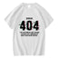 camiseta básica com estampa error 404
