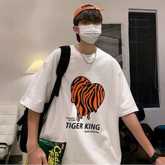 Camiseta Básica Heart Tiger King
