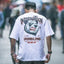 Camiseta Básica Com Estampa Panda Nervoso - Branco
