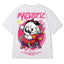 Camiseta Básica Com Estampa Panda Pixador - Branco