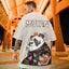 Camiseta Básica Moyan King Panda - Branco