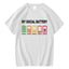 camiseta básica com estampa bateria social