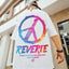 Camiseta Básica Com Estampa Reverie Circulo Com Colorido