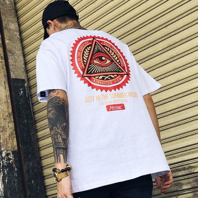 Camiseta Básica Summer Mood Eye - Branco 