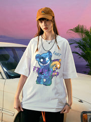 Camiseta Feminina Fxaik Bear Urso Terror