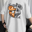 Camiseta Básica Masculina Urso Idea Era Street Bear First Class Branco