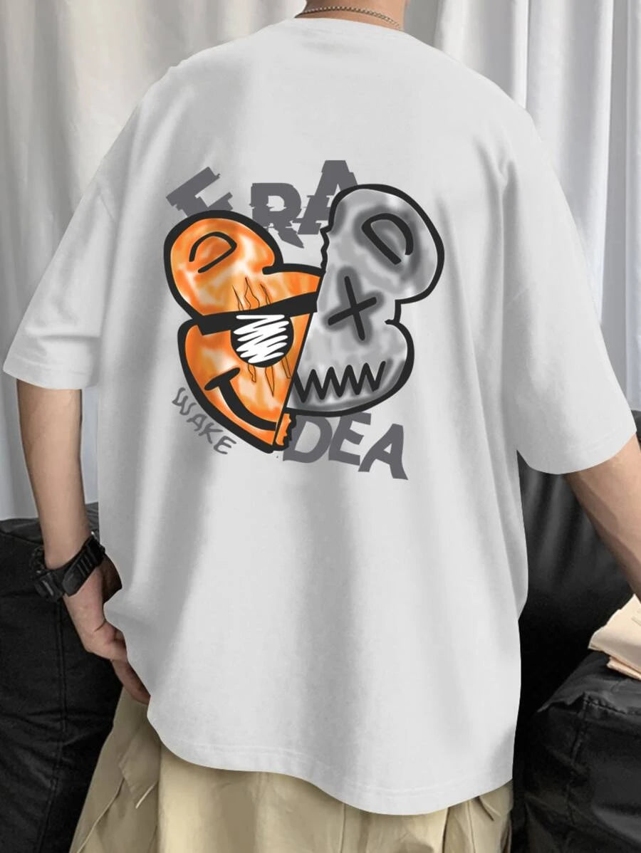 Camiseta Básica Masculina Urso Idea Era Street Bear First Class Branco