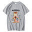 camiseta básica com estampa anatomia do gato