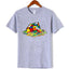 camiseta básica com estamap cubo magico derretendo