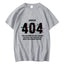 camiseta básica com estampa error 404