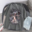 camiseta básica com estampa menina caveira Morte