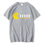 Camiseta básica com estampa pac man copo de leite 